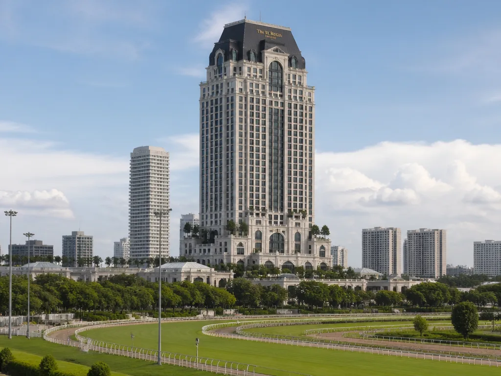 St. Regis Bangkok tower overlooking Royal Bangkok Sports Club