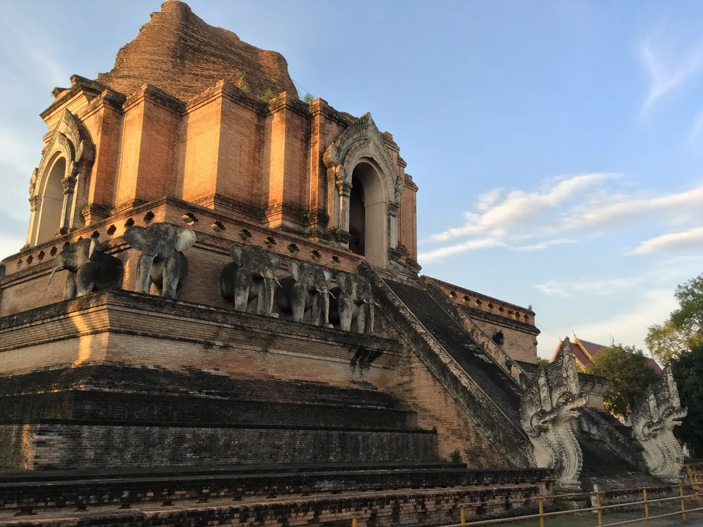 Wat Chedi Luang ancient brick ruin Old City Chiang Mai
