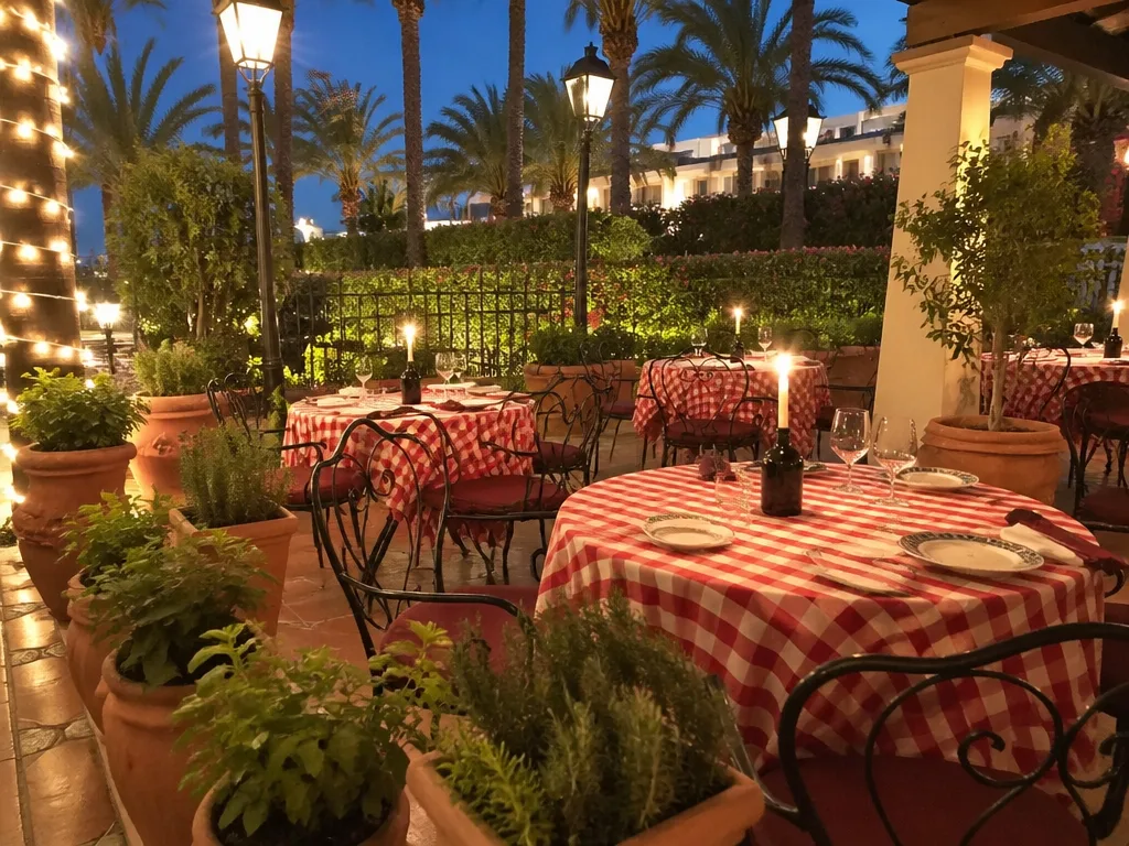 Prego Italian restaurant terrace Amari Palm Reef Resort Chaweng
