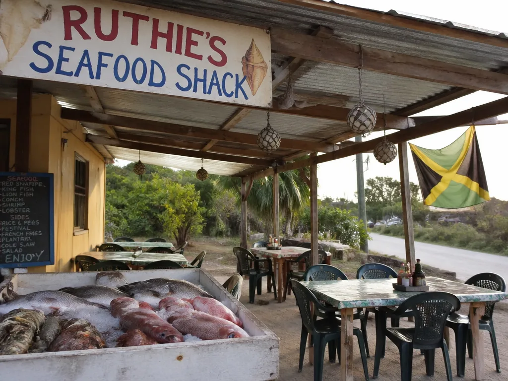 Lamai seafood shack outdoor tables Bang Makham beachside