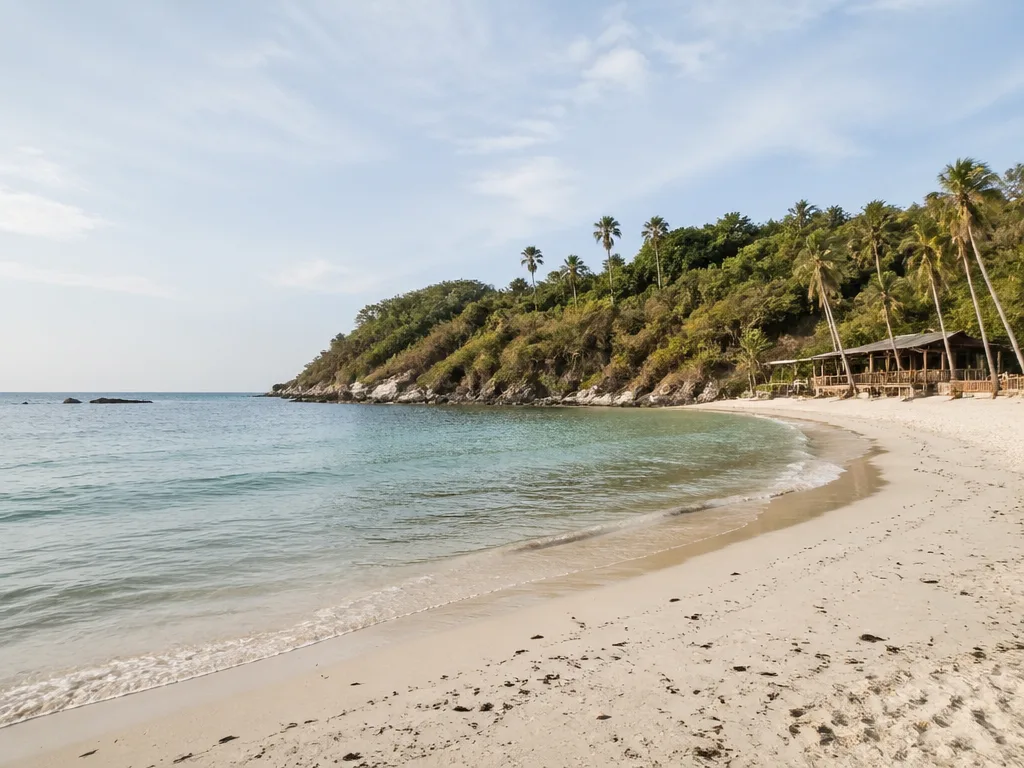 Quiet Samae Beach Koh Larn west side cove