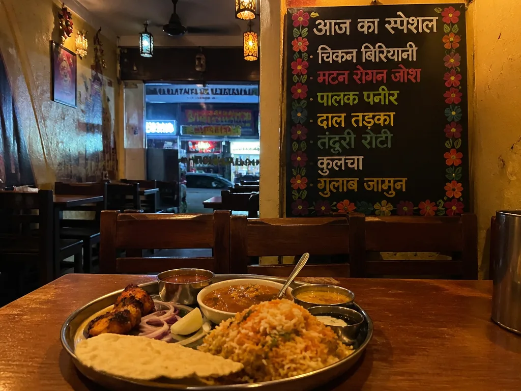 Indian restaurant interior on Pattaya Second Road