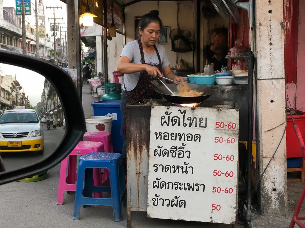 Third Road Pattaya street food stall lunch