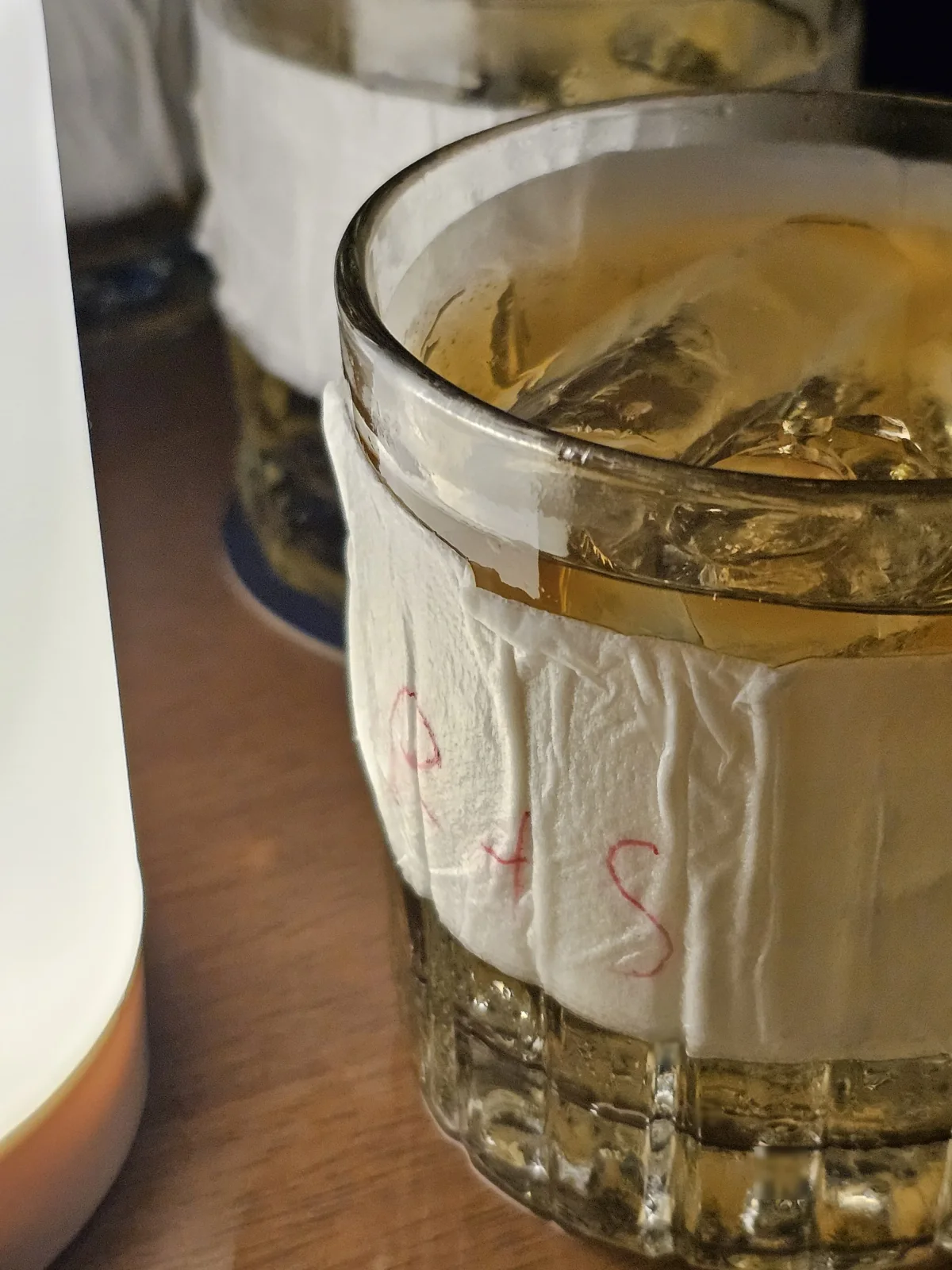 Close-up of a Regency and soda glass with ice
