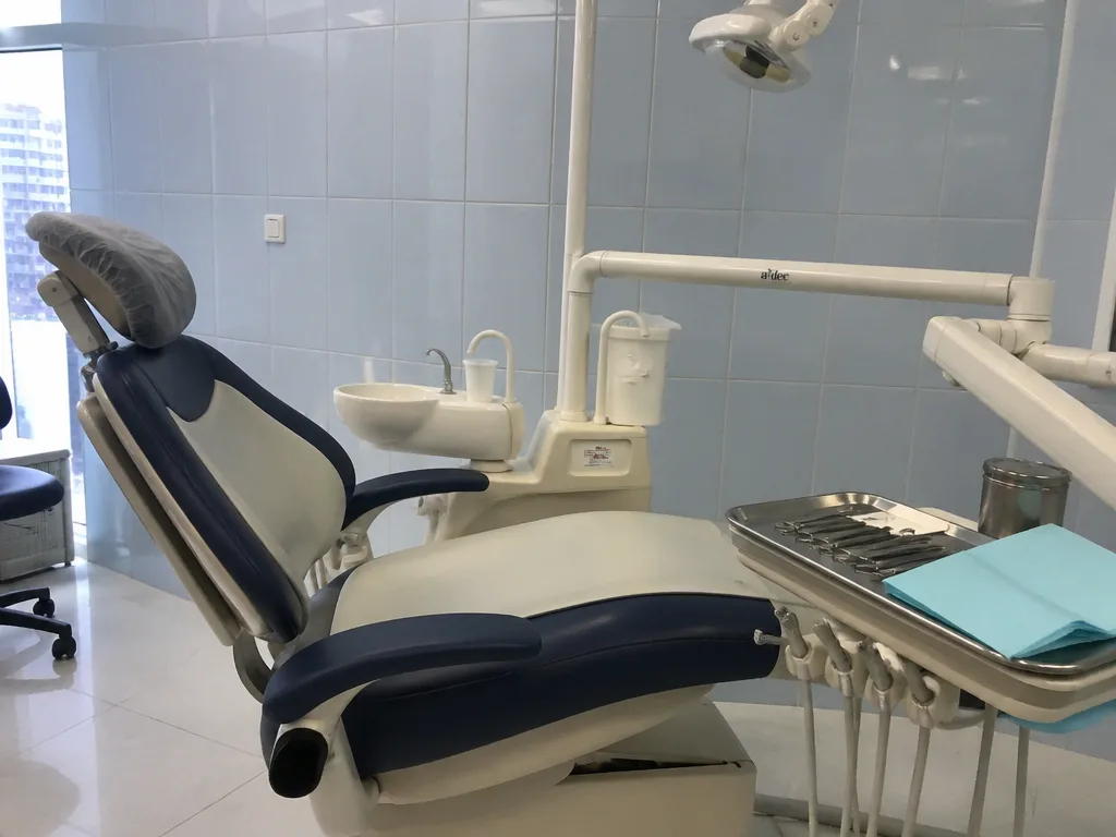 Dental chair and equipment in Bangkok clinic
