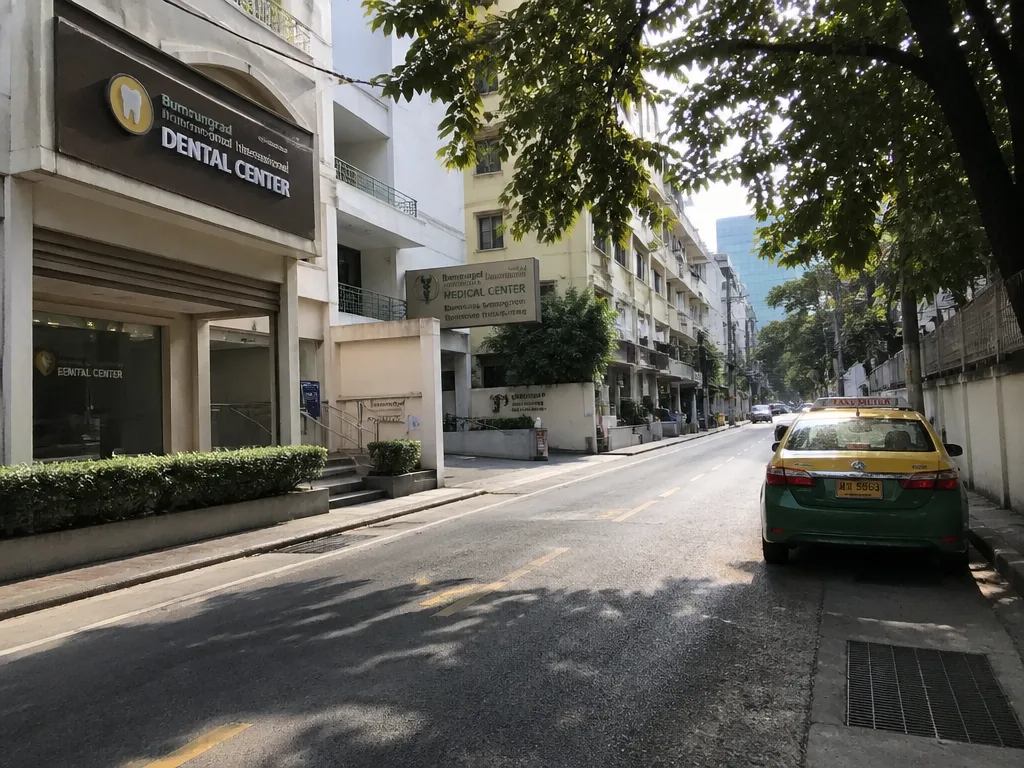 Sukhumvit street near Bumrungrad hospital district